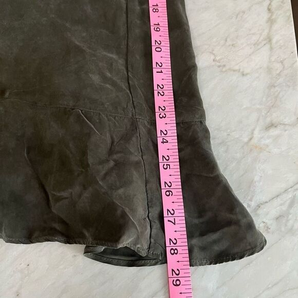 1.STATE Ruffle Wide Leg Pants in olive tree color size 10 NWT - Picture 9 of 9